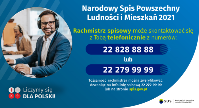 Miniaturka artykułu Kontakt telefoniczny rachmistrzów spisowych – NSP 2021