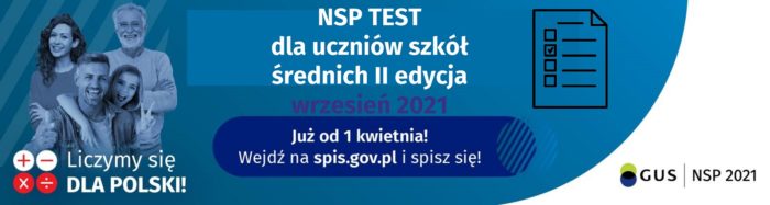 Miniaturka artykułu NSP 2021 – test wiedzy o Narodowym Spisie Powszechnym 2021 dla uczniów szkół średnich II edycja
