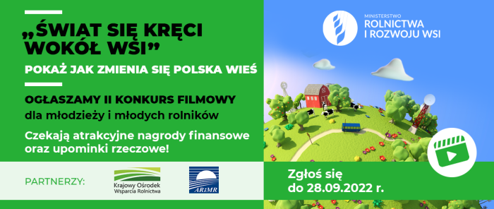 Miniaturka artykułu Ogólnopolski Konkurs Filmowym „Świat się kręci wokół wsi”