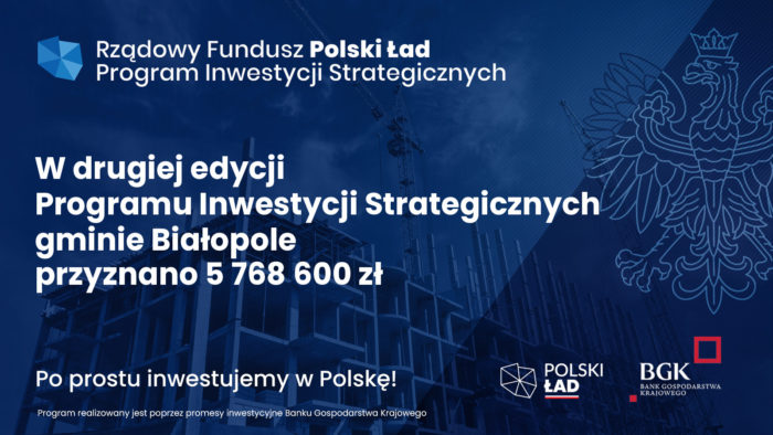 Miniaturka artykułu Gmina Białopole otrzymała dofinansowanie w ramach drugiego naboru Programu  Inwestycji Strategicznych Polski Ład
