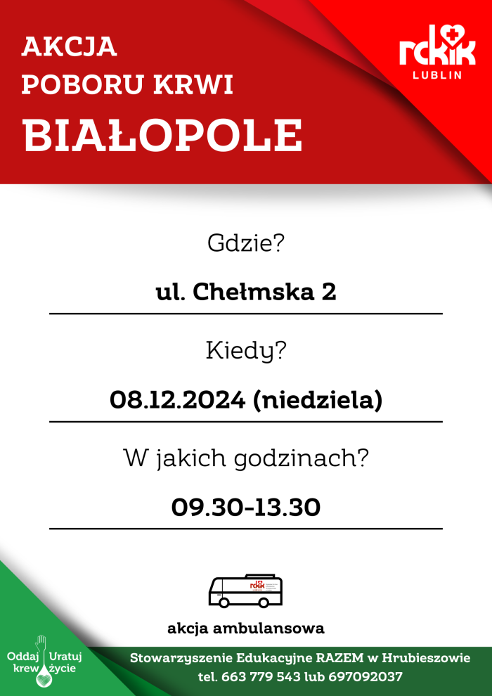 Miniaturka artykułu Akcja poboru krwi w Białopolu