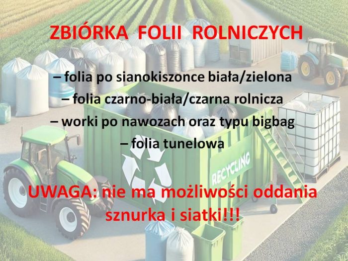 Miniaturka artykułu ZBIÓRKA FOLII ROLNICZYCH