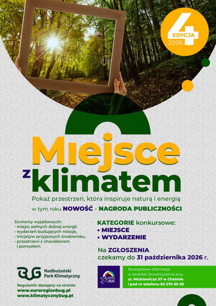 Miniaturka artykułu Konkurs „Miejsce z klimatem” – Edycja IV, Konkurs fotograficzny „Nadbużańskie skarby w fotografii – nowe kadry” – II edycja